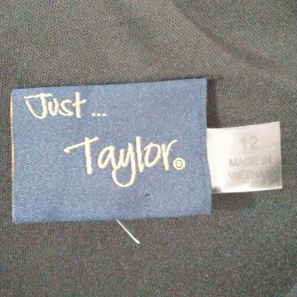 Just...Taylor Long Black Dress Size 12 Nwt - Picture 7 of 8